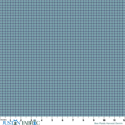 Bee Plaids Denim Harvest par Lori Holt