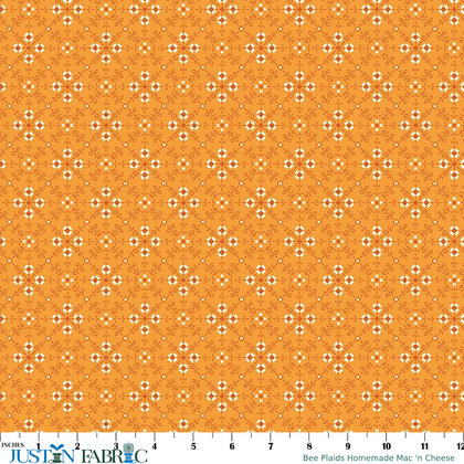 Bee Plaids Homemade Mac 'n Cheese Cotton Yardage by Lori Holt | Riley Blake Designs