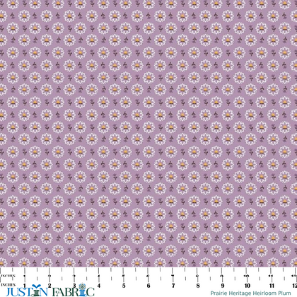 Prairie Heritage Heirloom Plum Yardage by Lori Holt | Riley Blake Designs