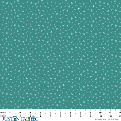 Prairie Mercantile Teal Yardage by Lori Holt | Riley Blake Designs