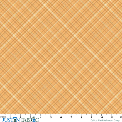Calico Plaid Heirloom Daisy Yardage by Lori Holt | Riley Blake Designs