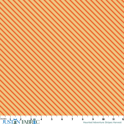 Haunted Adventure Stripes Harvest Cotton Yardage by Beverly McCullough | Riley Blake Designs
