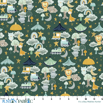 It's a Boy Mobiles Hunter Yardage by Echo Park Paper Co | Riley Blake Designs
