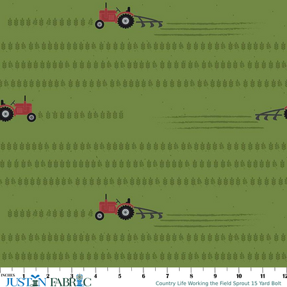 Country Life Working the Field Sprout 15 Yard Bolt | Jennifer Long | Riley Blake Designs