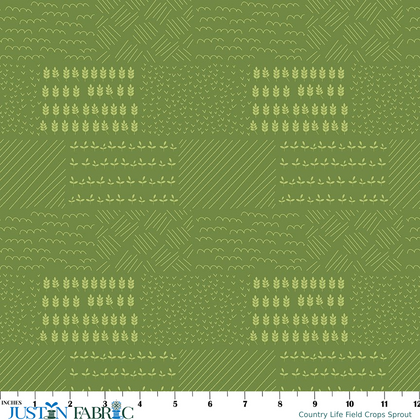Country Life Field Crops Sprout Cotton Yardage by Jennifer Long | Riley Blake Designs