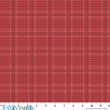 Country Life Flannel Shirt Barn Cotton Yardage by Jennifer Long | Riley Blake Designs