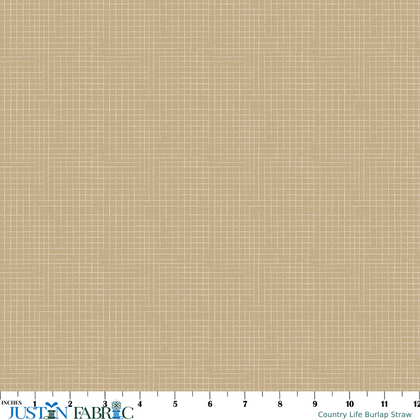 Country Life Burlap Straw Cotton Yardage by Jennifer Long | Riley Blake Designs