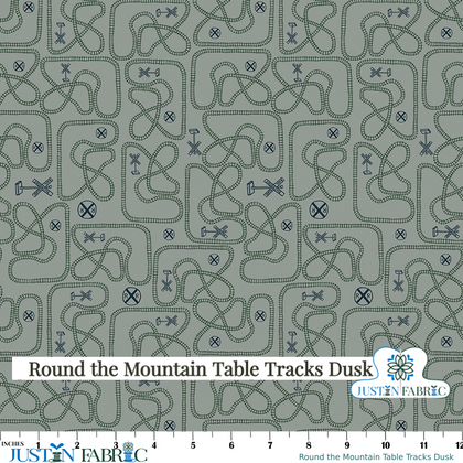 Round the Mountain Table Tracks Dusk Yardage by Casey Cometti | Riley Blake Designs