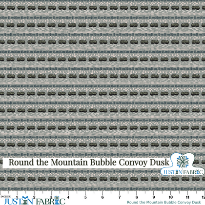 Round the Mountain Bubble Convoy Dusk Yardage by Casey Cometti | Riley Blake Designs