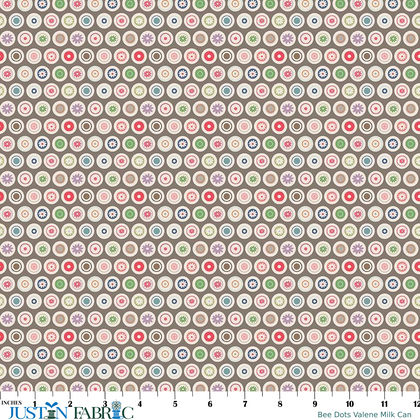Bee Dots Valene Milk Can Yardage by Lori Holt | Riley Blake Designs