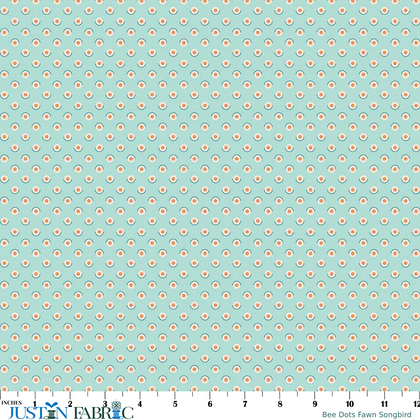 Bee Dots Fawn Songbird Yardage by Lori Holt | Riley Blake Designs