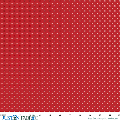 Bee Dots Mary Schoolhouse Yardage by Lori Holt | Riley Blake Designs