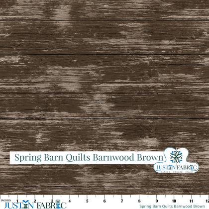 Spring Barn Quilts Barnwood Brown Cotton Yardage by Tara Reed | Riley Blake Designs