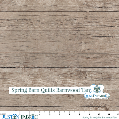 Spring Barn Quilts Barnwood Tan Cotton Yardage by Tara Reed | Riley Blake Designs