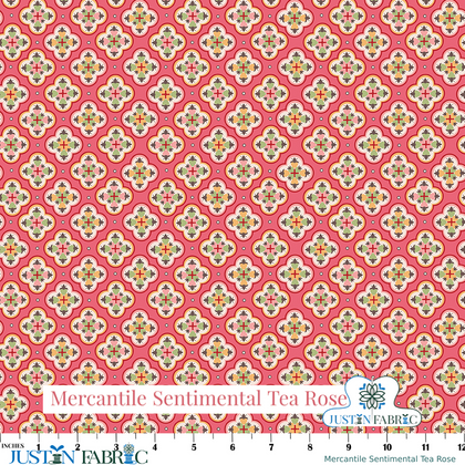 Mercantile Sentimental Tea Rose Yardage by Lori Holt | Riley Blake Designs