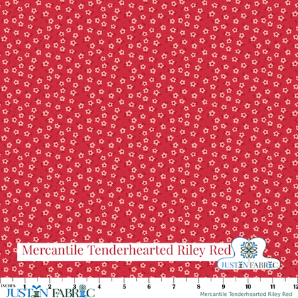Mercantile Tenderhearted Riley Red Yardage  by Lori Holt | Riley Blake Designs