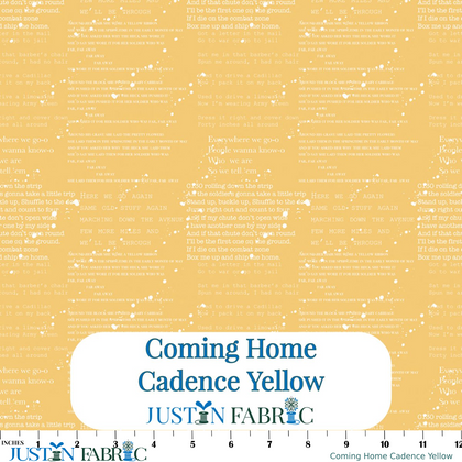 Coming Home Cadence Yellow Cotton Yardage by Vicki Gifford | Riley Blake Designs