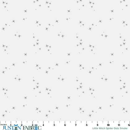 Little Witch Spider Dots Smoke Yardage by Jennifer Long | Riley Blake Designs