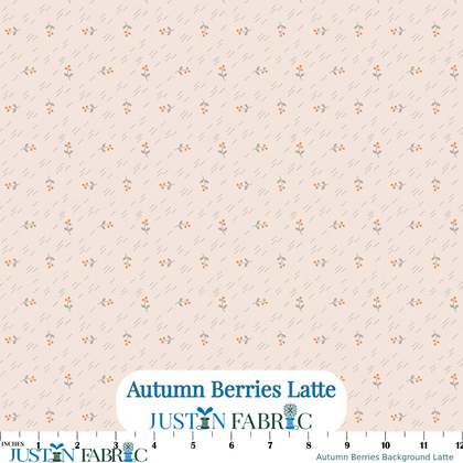 Autumn Berries Background Latte Cotton Yardage by Lori Holt | Riley Blake Designs