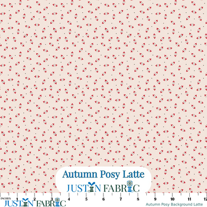 Autumn Posy Background Latte Cotton Yardage by Lori Holt | Riley Blake Designs