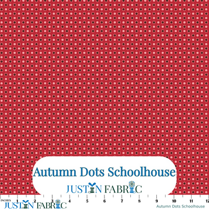 Autumn Dots Schoolhouse Cotton Yardage by Lori Holt | Riley Blake Designs