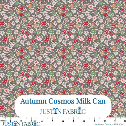 Autumn Cosmos Milk Can Cotton Yardage by Lori Holt | Riley Blake Designs