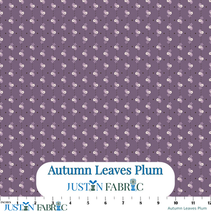 Autumn Leaves Plum Yardage by Lori Holt | Riley Blake Designs