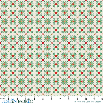 In From The Cold Tiles Cream Yardage by Heather Peterson | Riley Blake Designs