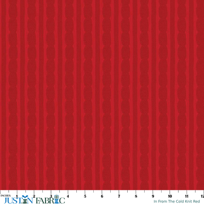 In From The Cold Knit Red Yardage by Heather Peterson | Riley Blake Designs