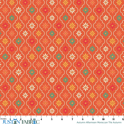 Autumn Afternoon Moroccan Tile Autumn Yardage by Heather Peterson | Riley Blake Designs