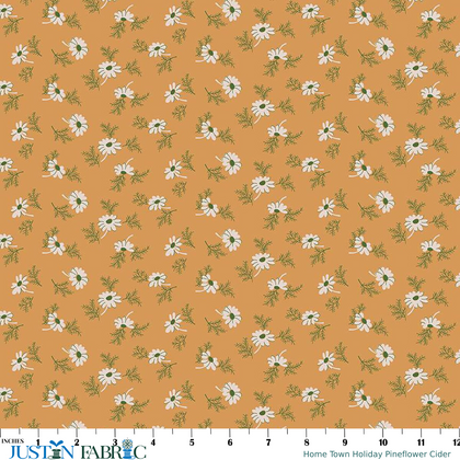 Home Town Holiday Pineflower Cider Yardage by Lori Holt | Riley Blake Designs