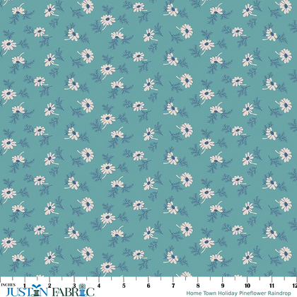 Home Town Holiday Pineflower Raindrop Yardage by Lori Holt | Riley Blake Designs