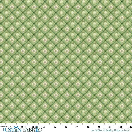 Home Town Holiday Holly Lettuce Yardage by Lori Holt | Riley Blake Designs