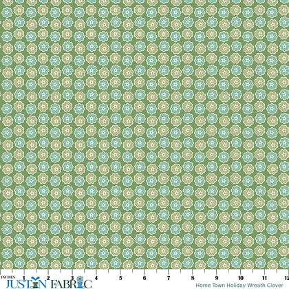 Home Town Holiday Wreath Clover Yardage by Lori Holt | Riley Blake Designs