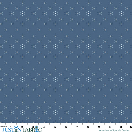 Americana Sparkle Denim Yardage by Lori Holt | Riley Blake Designs