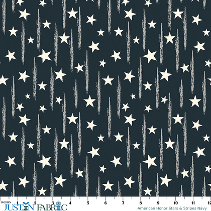 American Honor Stars & Stripes Navy Yardage by Vicki Gifford | Riley Blake Designs