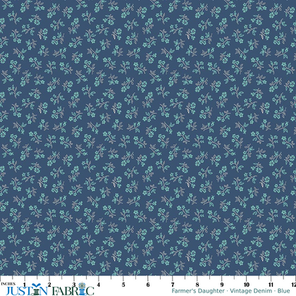 Farmer's Daughter Vintage Denim Yardage by Lori Holt | Riley Blake Designs
