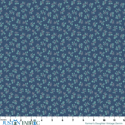 Farmer's Daughter Vintage Denim Yardage by Lori Holt | Riley Blake Designs