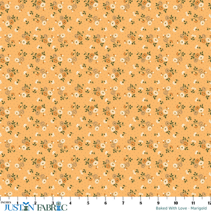 Baked With Love Blessings Marigold Yardage by Lori Holt | Riley Blake Designs