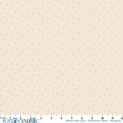 Baked with Love Grandma's Pearl Marigold Yardage by Lori Holt | Riley Blake Designs