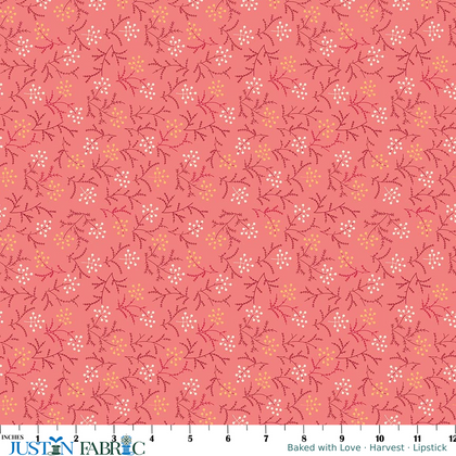 Baked with Love Harvest Lipstick Yardage by Lori Holt | Riley Blake Designs