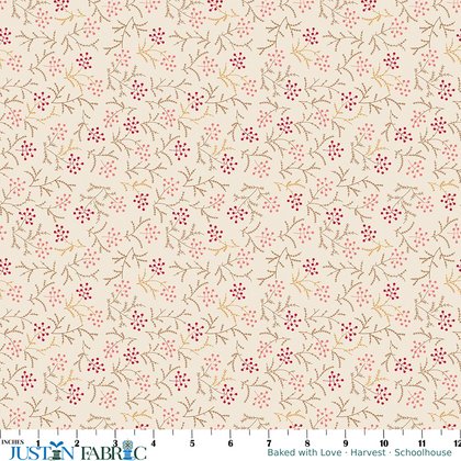Baked with Love Harvest Schoolhouse Yardage by Lori Holt | Riley Blake Designs