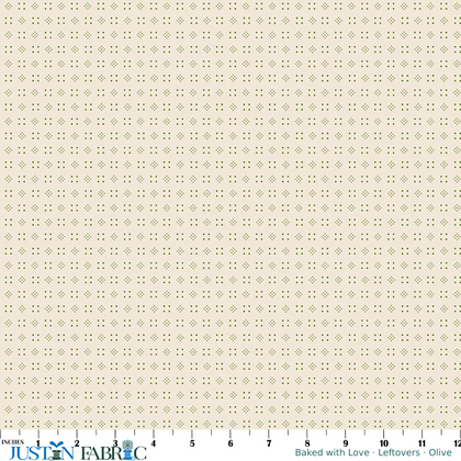 Baked with Love Leftovers Olive Yardage by Lori Holt | Riley Blake Designs