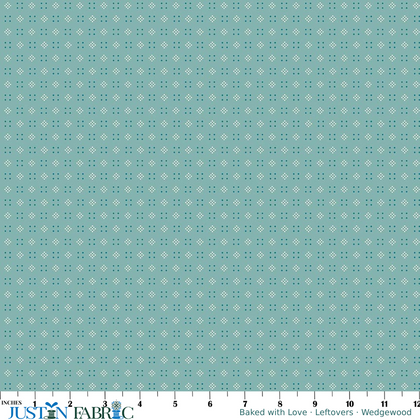 Baked with Love Leftovers Wedgewood Yardage by Lori Holt | Riley Blake Designs