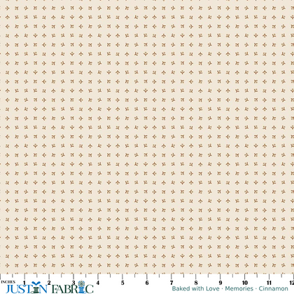 Baked with Love Memories Cinnamon Yardage by Lori Holt | Riley Blake Designs
