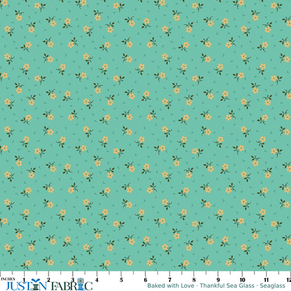 Baked with Love Thankful Sea Glass Seaglass Yardage by Lori Holt | Riley Blake Designs