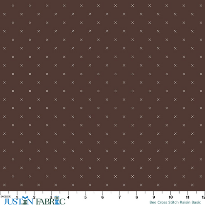 Bee Cross Stitch Raisin Basic Cotton Yardage by Lori Holt | Riley Blake Designs