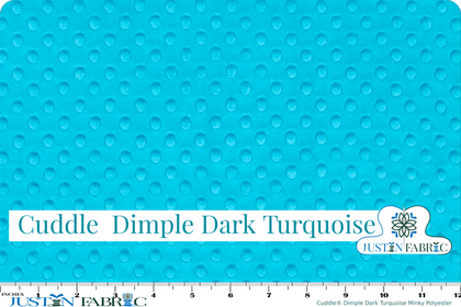 Cuddle® Dimple Dark Turquoise Minky Polyester Yardage | Shannon Fabrics