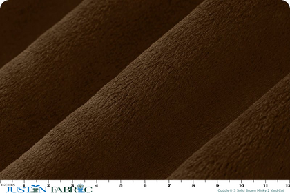 Cuddle® 3 Solid Brown Minky 2 Yard Cut  |Shannon Fabrics