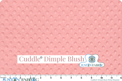 Cuddle® Dimple Blush Minky Polyester Yardage | Shannon Fabrics